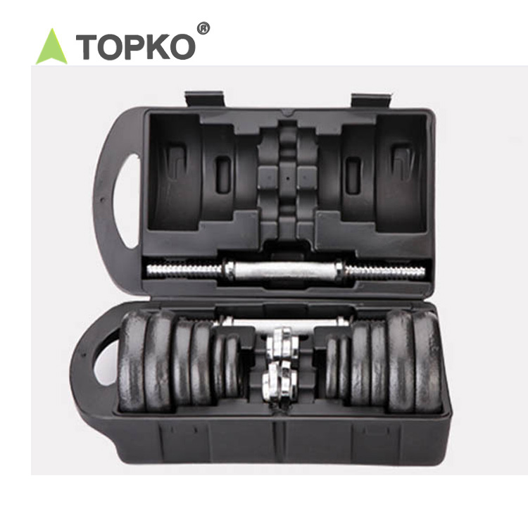 TOPKO-Multi Adjustable Dumbbell Set, Home Fitness Equipment, Training, 10 кг Weights