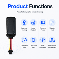 Traceur GPS filaire P44P GLONASS 2G pour gestion de flotte de véhicules, localisation en temps réel pour voitures et motos, application Android, géolocalisation, alarme d'excès de vitesse