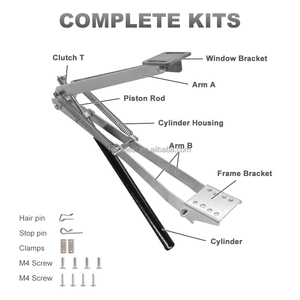 Solar Heat Sensitive High-quality Aluminium Automatic Greenhouse <b>Window</b> Opener with Air Circulation for Roof <b>Vent</b> - Product Image 3