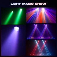 Luces Móviles Profesionales LED DMX512 de 470W con Efectos Estroboscópicos, 14 Colores, 13 Patrones, para DJ, Bar, Fiesta, Boda, Concierto, Club
