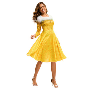 Vente en gros de femmes adultes Oktoberfest Dirndl Costume Bavaria Beer Party Girl Costume Fantasia Outfit robe de bière - Product Image 2