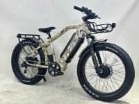 Vélo Électrique Tout-Terrain (VTT) Puissant et Personnalisable à Double Moteur, 26 Pouces, Double Batterie 60V 30AH, pour la Chasse