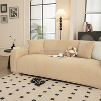 Housse de canapé en polaire Teddy de bonne qualité, douce, élastique, lavable, couverture complète, douce