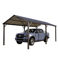 13 '* 26' * 10 'Abri de voiture en métal en acier galvanisé Abri permanent tout temps pour bateaux, camionnettes et tracteurs