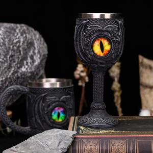 Copas de ojo de <span class=keywords><strong>diablo</strong></span> de serpiente de Halloween creativas personalizadas, cáliz, Ojos de dragón, decoración artesanal, copa de <span class=keywords><strong>vino</strong></span> tinto de resina - Product Image 3