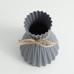 Home Decoration Modern Tabletop Baubles <strong>Folding</strong> <strong>Vase</strong> Flower White Pink Grey 17CM Unbreakable Creative Gift Drop <strong>Plastic</strong> - Product Image 5