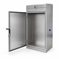 Armoire de distribution électrique industrielle personnalisée en acier inoxydable 304, résistante à l'eau IP55, pour systèmes PLC/VFD