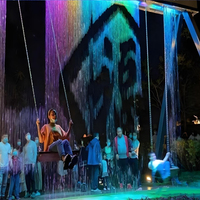 Rideau d'eau numérique à LED synchronisé avec la lumière, pour spectacles nocturnes, vente chaude 2026