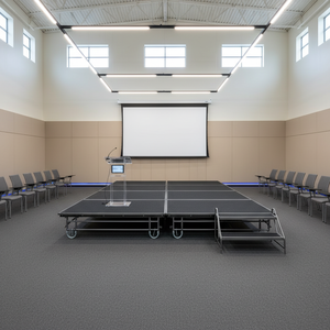 Scène de spectacle portable SGAIER TRUSS 1,22x2,44m 1,83x2,44m, hauteur réglable 0,41-0,81m, scène pliable antidérapante pour concert, mariage - Product Image 5