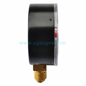 เกจวัดความดันอากาศเคสทำสีเหล็กพร้อมตัวชี้สีแดง - Product Image 6