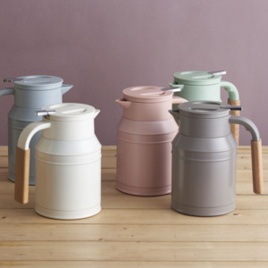 Qualité exceptionnelle Mosh de taille parfaite! Flacon à vide en acier inoxydable Réservoir à lait 1.0 1.5L Cafetière design - Product Image 1