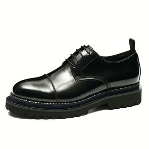 Zapatos Formales de Cuero para Hombre de Lujo, Estilo Británico para Negocios. Transpirable y ligero. Hecho de material de malla impermeable. - Product Image 2