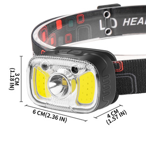 XPG COB LED Headlamp 6cm x 4cm x 3cm Rechargeable Portable White Light Outdoor <b>Camping</b> <b>Hiking</b> - Product Image 1