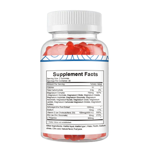 Gomitas de <span class=keywords><strong>Magnesio</strong></span> Complejo 14 en 1 de Marca Privada con D3, Ashwagandha, L-teanina <span class=keywords><strong>y</strong></span> <span class=keywords><strong>Zinc</strong></span> <span class=keywords><strong>para</strong></span> <span class=keywords><strong>el</strong></span> Sueño - Product Image 2