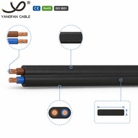 H05VVH2-F Flaches Flexibles PVC-Stromkabel EN 50525-2-11 300/500V Zweileiterkabel für Mittelschwere Beanspruchung Innenbereich Feuchtraumgeeignet Gerätekabel