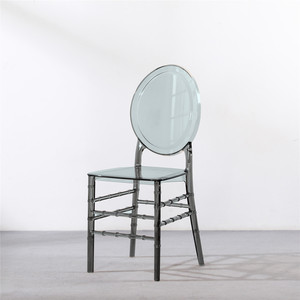 Venta al por mayor Sedie Acrilico Banquete Evento al aire libre Crystal Clear aclyric Transparent Adult Ghost Smoke Acrílico Sillas para eventos - Product Image 5