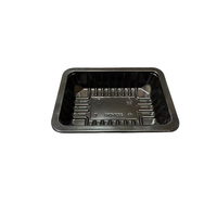 Barquettes en plastique PP noir, blister, assiettes et bols durables, compatibles micro-ondes, emballage sous atmosphère modifiée, contenants alimentaires jetables