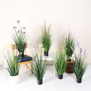 Planta Artificial <span class=keywords><strong>de</strong></span> Plástico con Hojas Verdes, Planta Artificial en Maceta para Decoración <span class=keywords><strong>de</strong></span> Jardín, Decoración del Hogar, Plantas Artificiales - Product Image 3