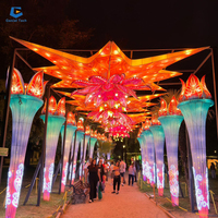 SGL194 Projet d'éclairage nocturne touristique chinois, Matériau ignifuge, Lanterne en soie à thème figuratif pour festival, Lumière de festival