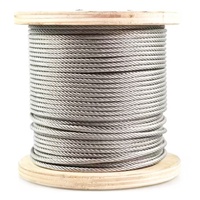 Udiya Fabrik Maßgefertigtes 1,45mm 2,7mm PVC-beschichtetes Edelstahlseil (304/316) 7*19 7*7 Drahtseil - Für Aufzüge