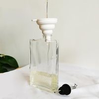 Distributeur d'huile d'olive pour la cuisine, ensemble distributeur d'huile et de vinaigre, bouteille d'huile, distributeur de sauce soja avec bec verseur en acier inoxydable