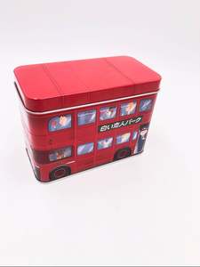 Hình chữ nhật London xe buýt Hình dạng hộp thiếc đóng gói với dập nổi tùy chỉnh pritnt OEM - Product Image 4