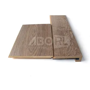 New design of flush stair nose decoration laminate floor waterproof and anti-slip commercial floor