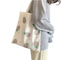 Custom Naturale bianco pianura riciclata shopping in cotone e lino sacchetto di tote bag di tela