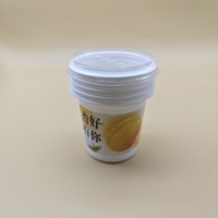 Sulide logo personnalisé imprimé 280ml couleur blanche jetable 92mm plastique pp yaourt emballage tasse avec couvercles