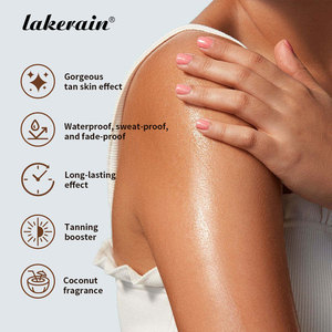 Crema Corporal Hidratante Orgánica al por Mayor, Bronceador de Piel Medio a Oscuro para Cuerpo y Rostro, <span class=keywords><strong>Autobronceador</strong></span> para Exteriores y Solárium, Loción Bronceadora Increíble - Product Image 2