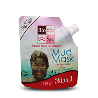 Masque capillaire réutilisable sans BPA imprimé personnalisé Shampooing liquide plastique laminé Pochette debout avec bec verseur Sac à eau