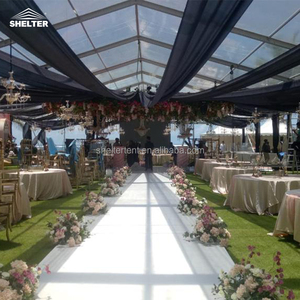Tente de réception extérieure en aluminium avec toit transparent pour événements de mariage, grande capacité (200-500 personnes) - Product Image 1