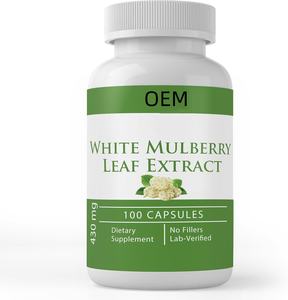 Extrait de feuille de mûrier (Morus Alba) personnalisable et en gros – Complément alimentaire en capsules de feuille de mûrier - Product Image 1