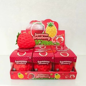 <b>Cute</b> Fruit <b>Bear</b> Squishies Peach Strawberry Pineapple Slow Rising Decompression Toys - Product Image 2