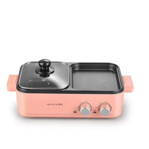 <span class=keywords><strong>Griglia</strong></span> per <span class=keywords><strong>barbecue</strong></span> elettrica con pentola calda <span class=keywords><strong>scaldavivande</strong></span> set tavolo mini base affumicatore all'aperto coreano girarrosto elettrico in ceramica portatile - Product Image 1