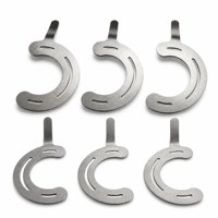 Clip de resorte plano estampado de precisión OEM personalizado de acero inoxidable 304 316 con perfil en S y en C de doble ranura para equipos industriales y automotrices