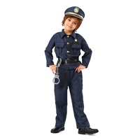 Déguisez-vous en policier américain pour enfants, costume de policier pour garçons avec accessoires