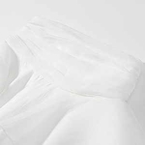 Conjunto de <span class=keywords><strong>Falda</strong></span> Sexy para Mujer, Atuendo de Fiesta de Verano, Conjunto de Dos Piezas con <span class=keywords><strong>Falda</strong></span> <span class=keywords><strong>y</strong></span> <span class=keywords><strong>Camisa</strong></span> con Volantes, Color Blanco - Product Image 6