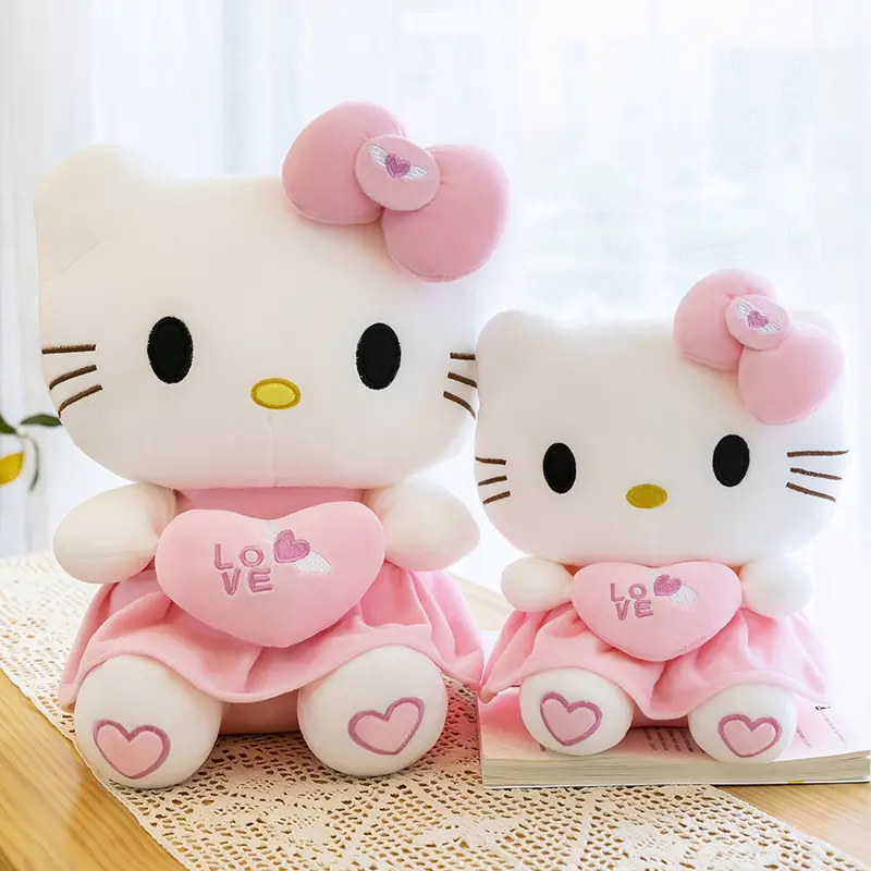 Best Verkopende Verjaardag Valentines Geschenken Populaire Schattige Anime Stripfiguur Poppen Kitty Cat Pluche Speelgoed