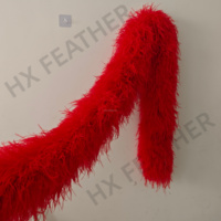 Boas en plumes d'autruche 10 plis et 20 plis, couleurs teintées, Plumas Avestruz pour fêtes, robes de danse, vêtements, accessoires de mode et décoration