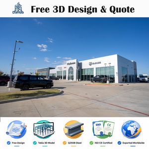 Edificio per Concessionaria Auto in Struttura d'Acciaio con Design Esterno Premium per Sala Esposizioni Auto e Costruzione di Centro Servizi - Product Image 2