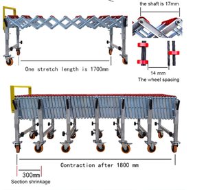 Transportador de descarga <span class=keywords><strong>Bifa</strong></span>, transportador giratorio portátil, transportador de ruedas de patines - Product Image 5