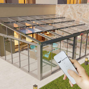 Système <span class=keywords><strong>de</strong></span> pergola extérieure motorisée rétractable en aluminium intelligent, grande structure plate pour patio, protection contre la pluie et le <span class=keywords><strong>soleil</strong></span>, auvent rétractable - Product Image 4