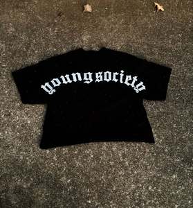 Camiseta Holgada de Algodón con Estampado en Serigrafía, Hombros Caídos, Diseño Sólido, Venta al Por Mayor - Product Image 1