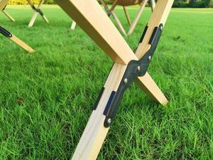 Table pliante en bois pour le camping, table de pique-nique portable pliable pour l'extérieur, table en bois pour gâteau roulé - Product Image 5