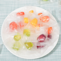 Snoepgoed groothandel OEM/ODM op maat privélabel 3D afpelbare fruit smaak gummy snoep 50% echt fruit sap zacht snoep