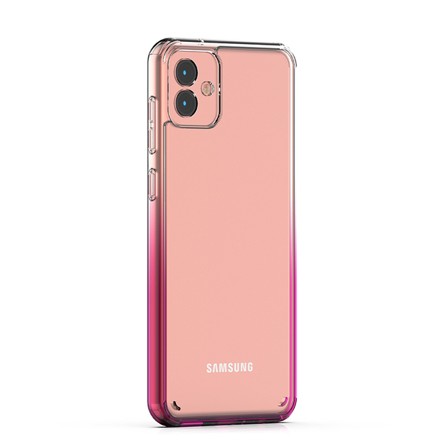 Fall Down Protective TPU Acrylic Slim Hard Shockproof Crystal Clear Mobile Phone Cases for Samsung Galaxy A03 Core