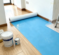 Rouleau de feutre de protection de sol bleu avec logo personnalisé, résistant à la peinture et aux rayures, auto-adhésif, non tissé, pour la rénovation de la maison