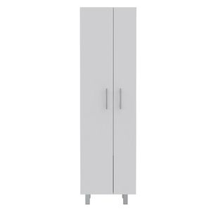 Ensemble de cuisine 2 pièces en blanc et îlot de cuisine avec armoire de rangement - Product Image 4