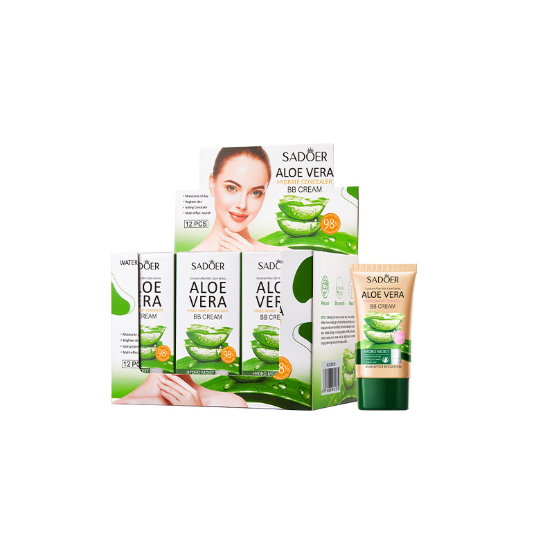 SADOER Private Label Aloe Vera BB Cream - Lightweight Moisturizing  Concealer for All Skin Types, CE Certified Quality